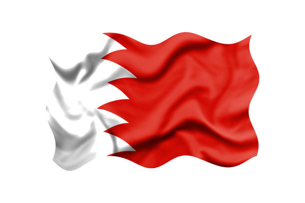 istock Waving Bahrain flag background, Clipping Path Included 2160111150