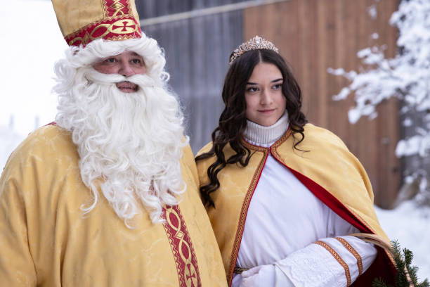 istock Saint Nicholas and Perchten Parade in Austria During Winter 2160111476
