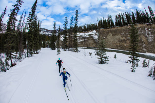 istock Cross-Country Ski Classic Technique 2160111564