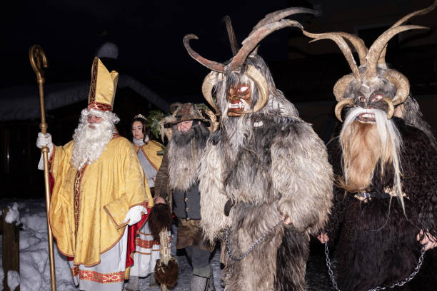 istock Traditional Krampus and Saint Nicholas Parade in Austria 2160111855