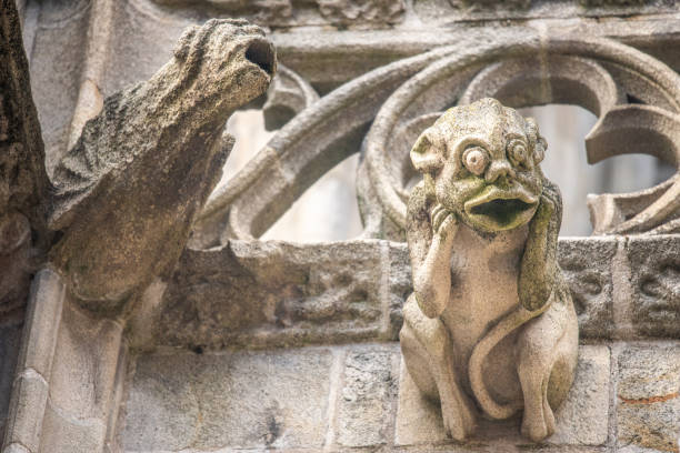 istock Gargoyle Details at Saint Corentin Cathedral in Quimper, Brittany 2160112267