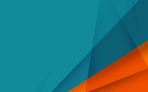Modern Angled Abstract Background Design Angled abstract diagonal pattern modern color background design. abstract background teal stock illustrations
