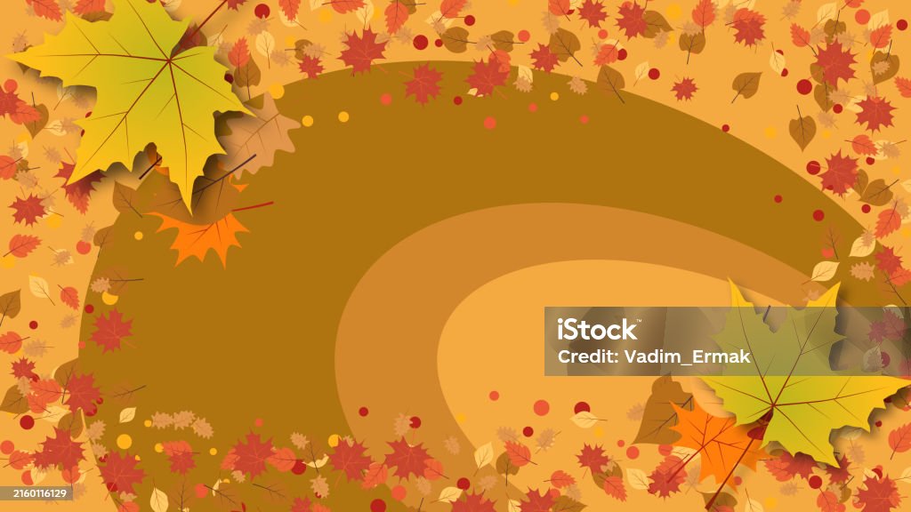 Fall Theme Website Autumn Theme Elegant Vector Background Stock Illustration - Download ...