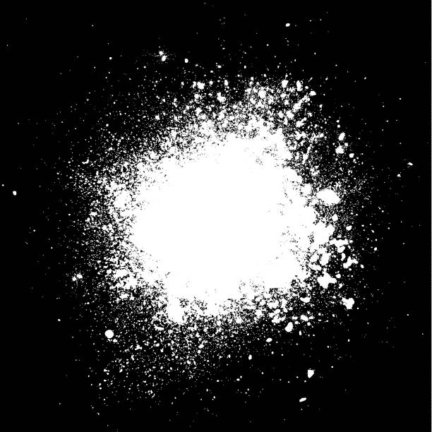 White snow powder splash White paint powder splash abstract vector background snow ground texture stock illustrations