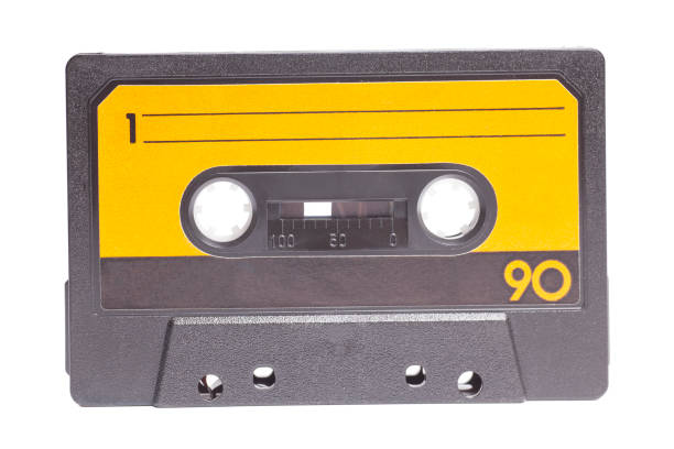 istock Close up of retro audio cassette tape,side 1 2160133436