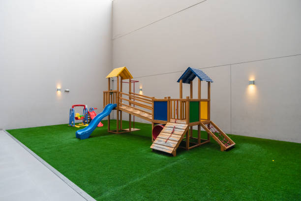 istock Children's play area in apartment building 2160134602