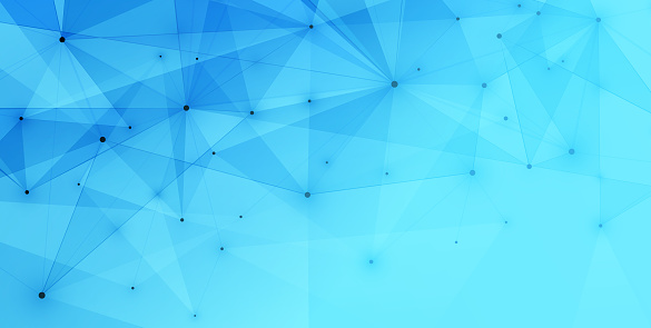 Blue Abstract Data Network Background Stock Illustration - Download ...
