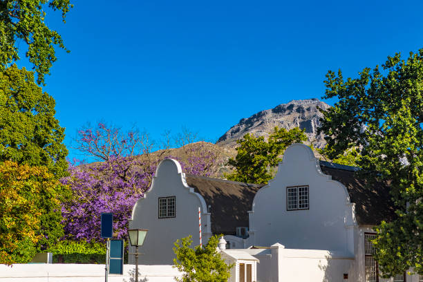 Republic of South Africa. Stellenbosch - typical Cape Dutch architecture style