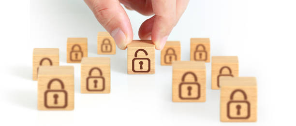 istock Wooden cubes in hand with copy space for input wording and infographic 2160150202
