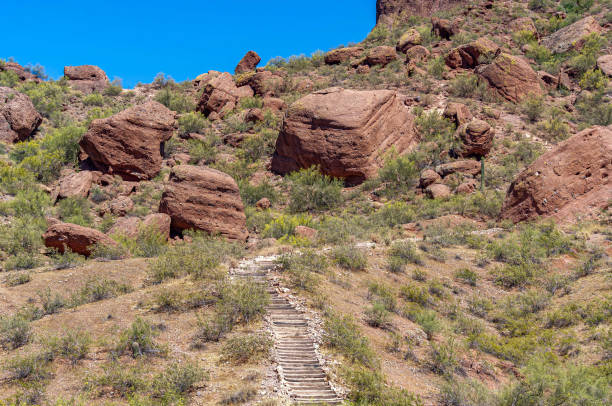 istock Giant Boulders on Echo Canyon Trail at Camelback Mountain 2160154843