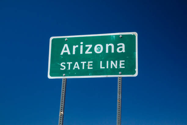 istock Arizona State Line Sign 2160163879