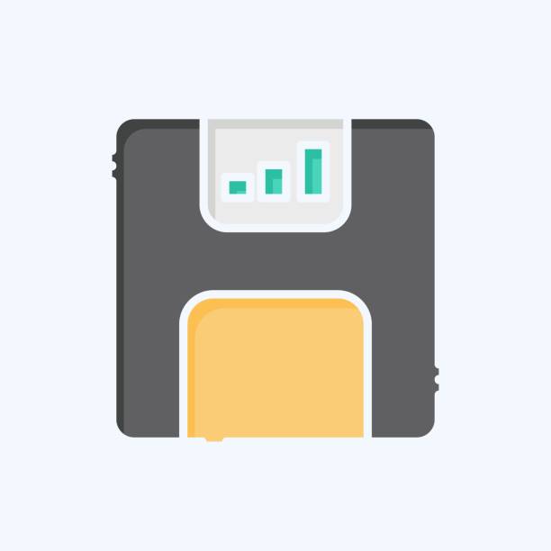 istock Icon Floppy Disk. related to Office symbol. doodle style. simple design illustration 2160169290