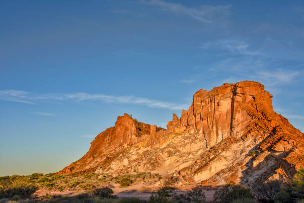 istock Sandstone rock formations at sunset - Australian Red centre landscape 2160174206