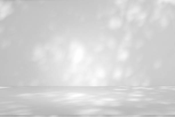 istock Wall interior background, studio and backdrops show products.with shadow from window color white . background for text insertion and presentation product 2160186832