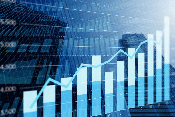istock Financial data of growth business. Data analysis and management. 2160192217