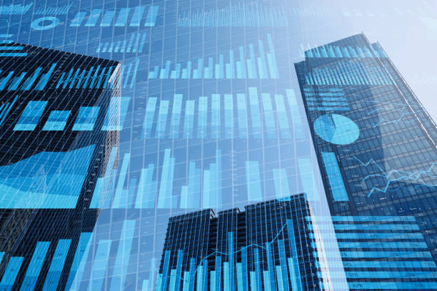 istock Business management data and economic indicator. Financial and statistical information. 2160192231