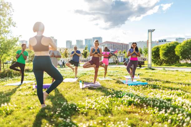 istock Yoga class outdoors 2160192982