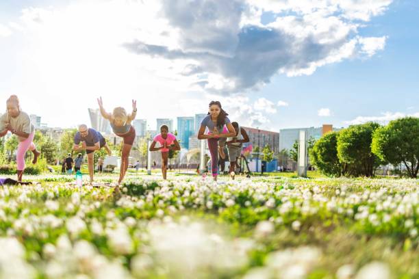 istock Yoga class outdoors 2160193002