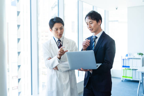 Businessman having a meeting with a doctor