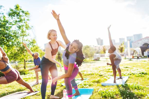 istock Yoga class outdoors 2160193063