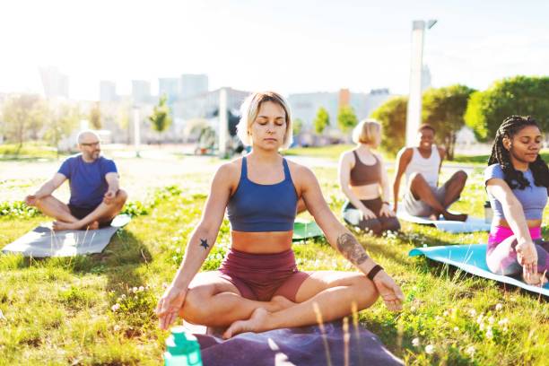 istock Yoga class outdoors 2160193110