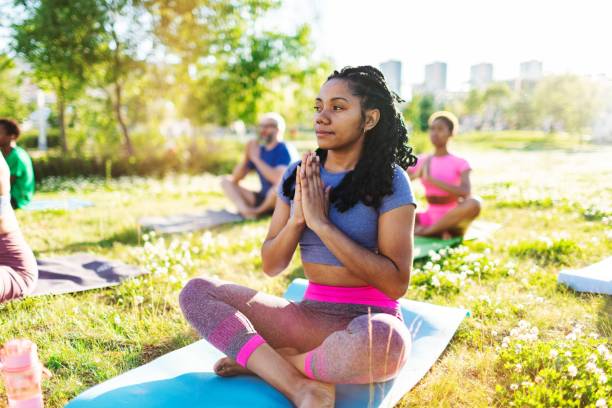 istock Yoga class outdoors 2160193123