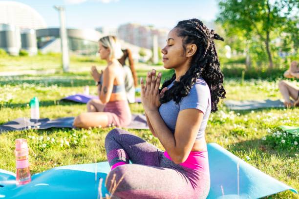 istock Yoga class outdoors 2160193125