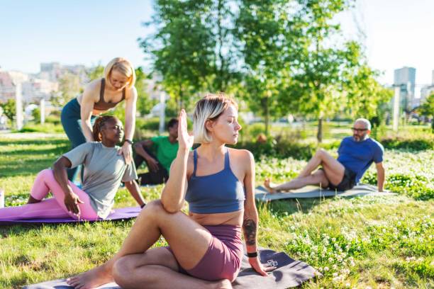 istock Yoga class outdoors 2160193160
