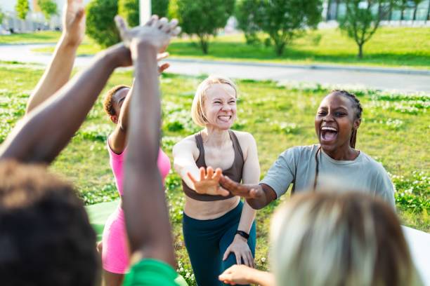istock Yoga class outdoors 2160193190