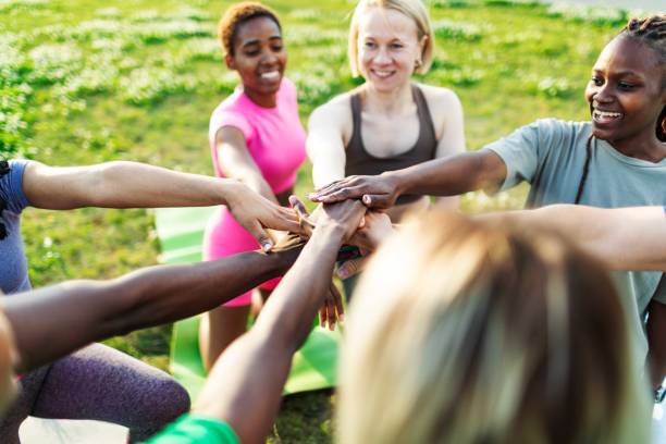 istock Yoga class outdoors 2160193193