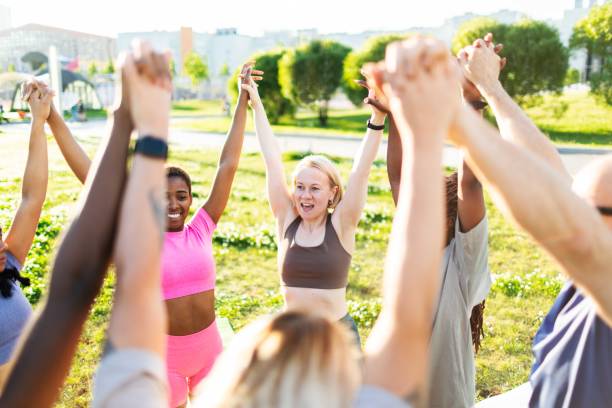istock Yoga class outdoors 2160193205