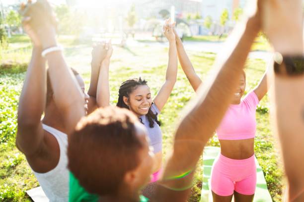 istock Yoga class outdoors 2160193208