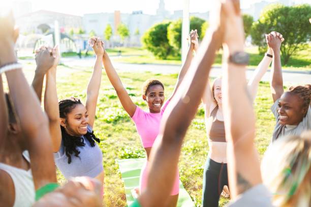 istock Yoga class outdoors 2160193209