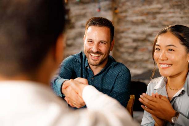 istock We have a deal dear colleague! 2160197700
