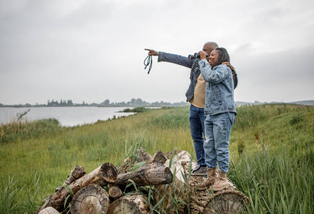 istock Beautiful senior black couple having fun in the Netherlands 2160201189