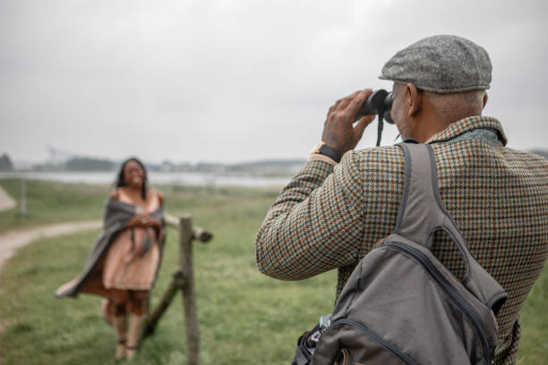 istock Beautiful senior black couple having fun in the Netherlands 2160201239