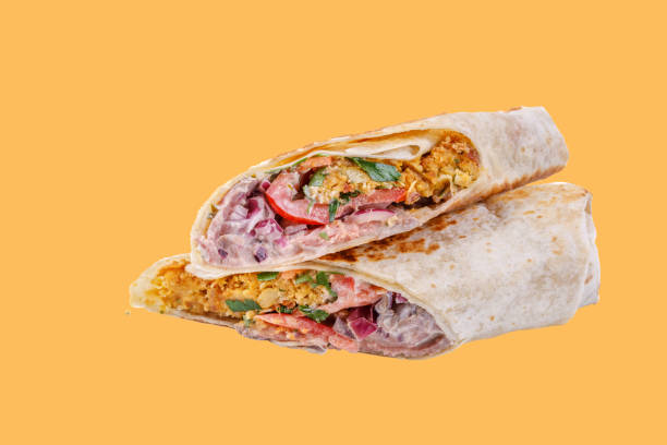 istock doner with meat on a yellow background 4 2160203284