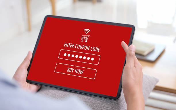 istock Hand typing discount coupon code on laptop screen to get the shopping on line cyber monday promotion, on line shopping ,digital marketing business and technology, lifestyle concept 2160203405
