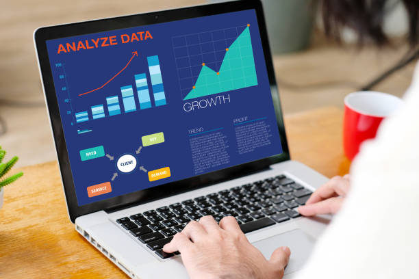 istock Man analyze data, business plan information and business growth chart to analysis for project strategy on laptop computer at home office 2160203558