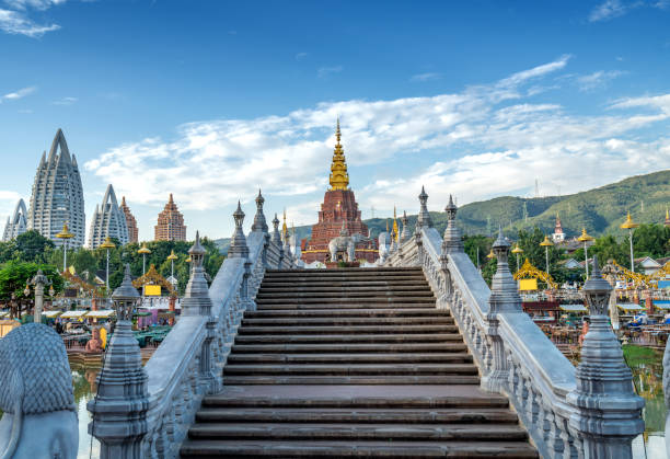 The famous Shwedagon Pagoda in Xishuangbanna, Yunnan, China.