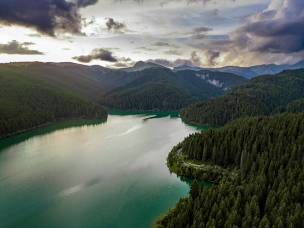 istock Bolboci lake, Romania. 2160222628