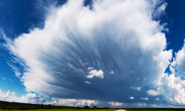 istock Storm cloud, mammatus Clouds. Heading into the storm 2160227716