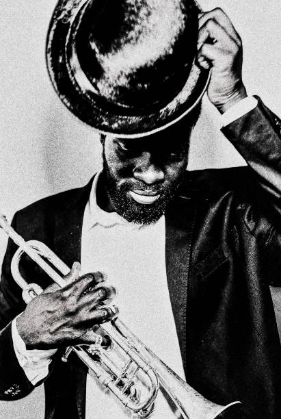 istock The jazz trumpet player. 2160228072