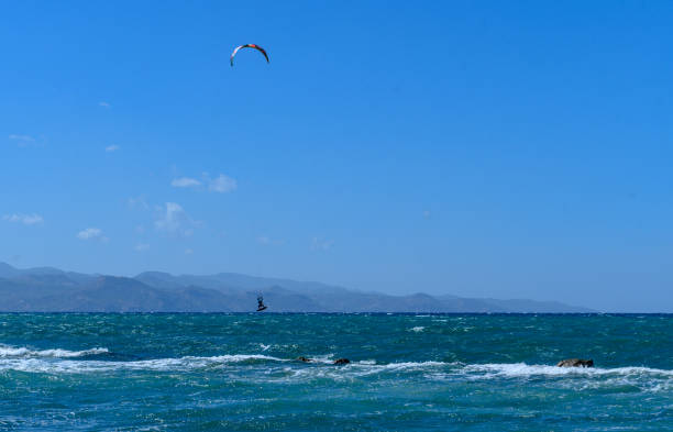 paraglider on the Mediterranean sea 3
