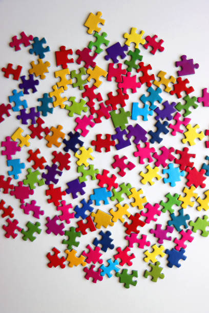 istock Colorful Jigsaw Puzzle Pieces 2160233449