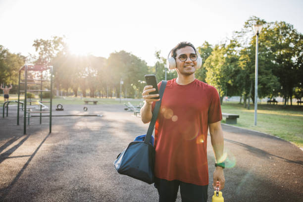 istock Young active man resting after training in the park 2160238168