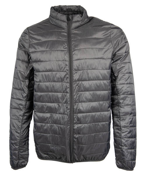 istock Men's black warm sport puffer jacket isolated on white background. 2160238408