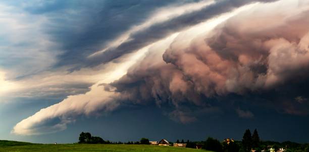 istock Shelf storm clouds with intense tropic rain 2160241341