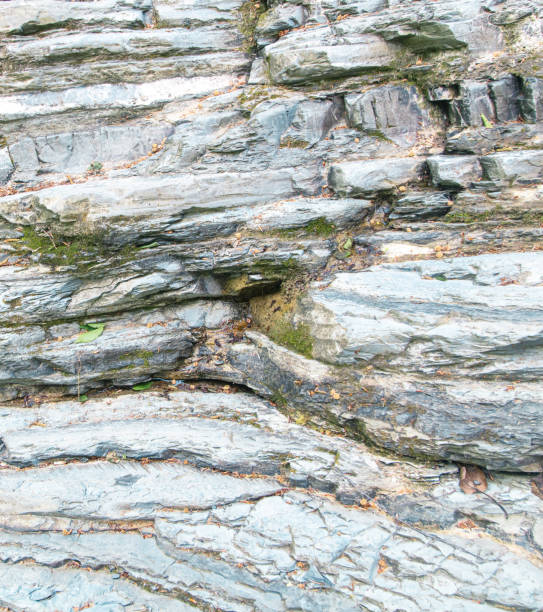 Layers of rock as an abstract background. Texture.