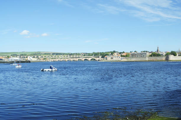 istock Berwick-upon-Tweed and river Tweed estuary 2160256303